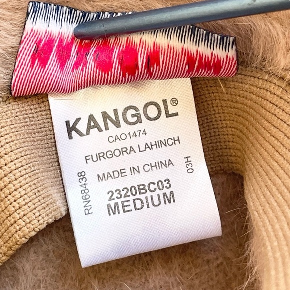 Kangol Furgora Lahinch Angora Blend Tan Bucket Hat Streetwear Casual Size M - Picture 11 of 14